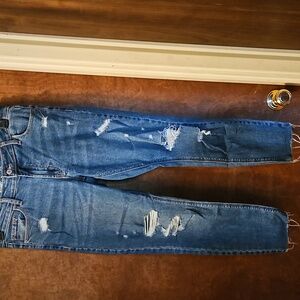 Old Navy Mid-Rise Rockstar Super Skinny Jeans - Blue